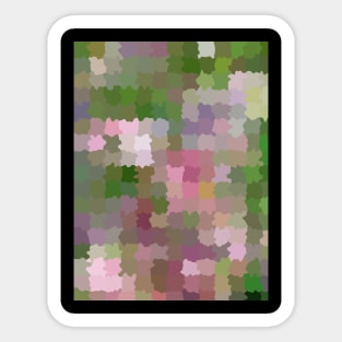 Blur Mosaic of Lovely Flowers Sticker